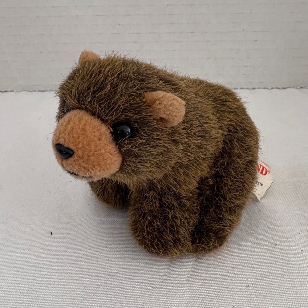 Gund‎ Zoo Bears Brown Grizzly Bear Plush Stuffed Animal Vintage 15353 3.5 Inch